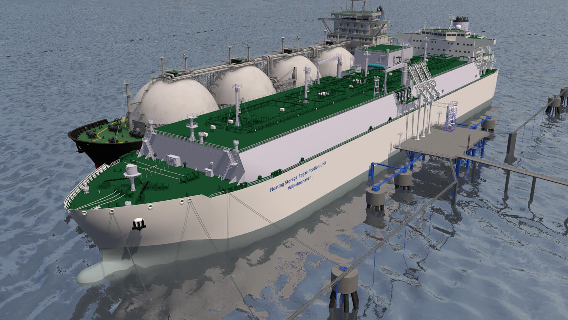 Die japanische Reederei Mitsui O.S.K. Lines (MOL) und LNG Terminal Wilhelmshaven (LTW) haben einen Vertrag über Bau und Charter einer Floating Storage and Regasification Unit (FSRU) für das geplante LNG-Anlandungsterminal in Wilhelmshaven unterzeichnet.
