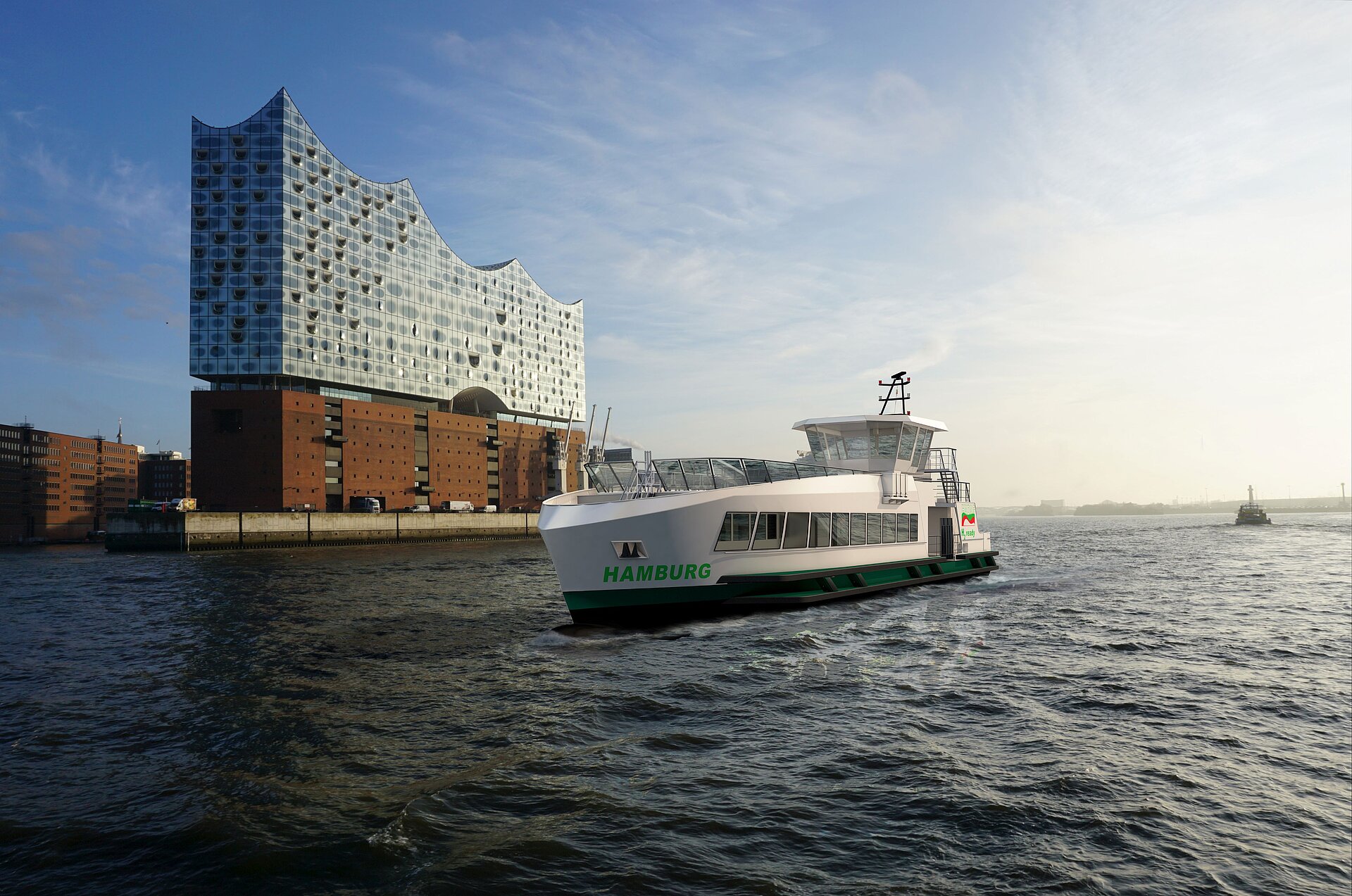 HADAG Hybrid Plug-In Wasserstoff Fähren